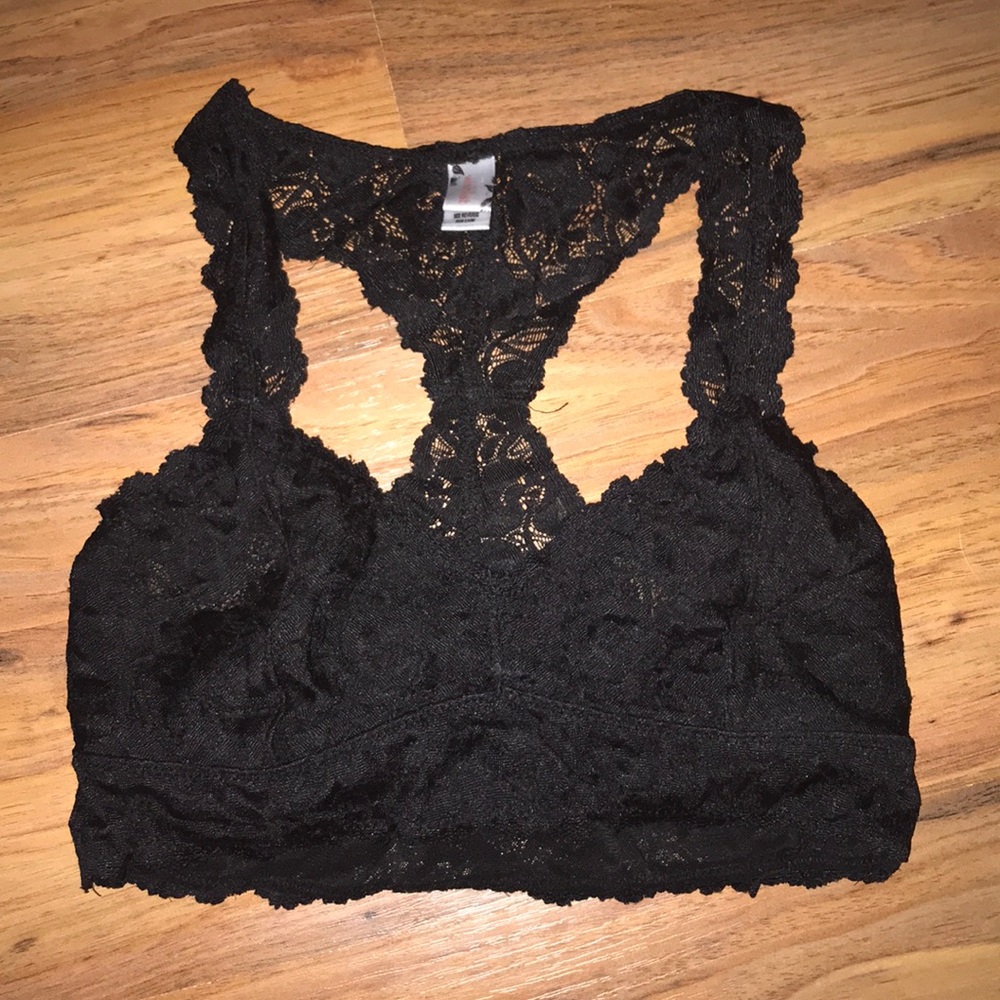 black bralette